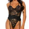 Forplay Steal A Kiss Lace Teddy 2 Forplay Steal A Kiss Lace Teddy -Playboy Store FP 771622 black alt1 lg 2021APR29043