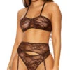Forplay Lust Over You Garter Bra Set 2 Forplay Lust Over You Garter Bra Set -Playboy Store FP 771648 chocolate alt1 lg 2021APR29043