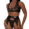 Forplay Heart To Catch Lingerie Set -Playboy Store FP 772101 black alt1 lg 2022JULY49835