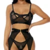 Forplay Kiss Of Gold Lingerie Set -Playboy Store FP 772106 black alt1 lg 2022JULY49835