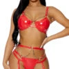 Forplay Let's Link Lingerie Set 1 Forplay Let's Link Lingerie Set -Playboy Store FP 772130 red alt4 lg 2022JULY49835