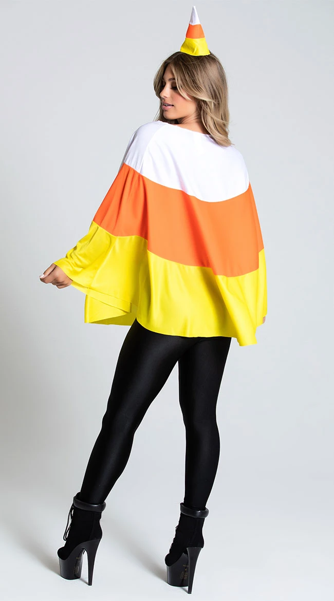 Fun World Candy Corn Cutie Poncho Costume 4 Fun World Candy Corn Cutie Poncho Costume - Image 2