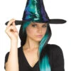 Fun World Magic Sequin Switch Witch Hat 2 Fun World Magic Sequin Switch Witch Hat -Playboy Store FW 93103 teal 2019COSTUMES