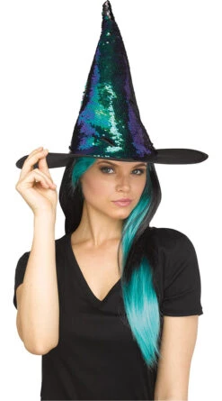 Fun World Magic Sequin Switch Witch Hat