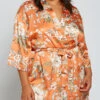 Plus Size Full Bloom Satin Robe -Playboy Store IL 78059X CORA F 2021MAR28954