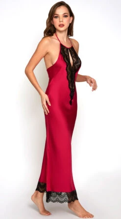 Tess Satin & Lace Nightgown -Playboy Store IL 7989 FUCH S 2020DEC28522