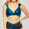 Saskia Satin Lace Bra Set -Playboy Store IL 8933 TEAL F 2020DEC28522