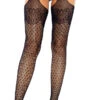 LEG AVENUE Lux Dot Suspender Pantyhose -Playboy Store LA 1783 01 001 2021MAR27969