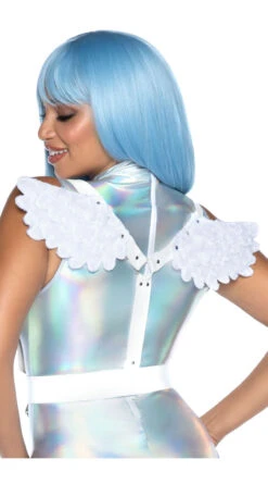 LEG AVENUE Furry Angel Wing Harness