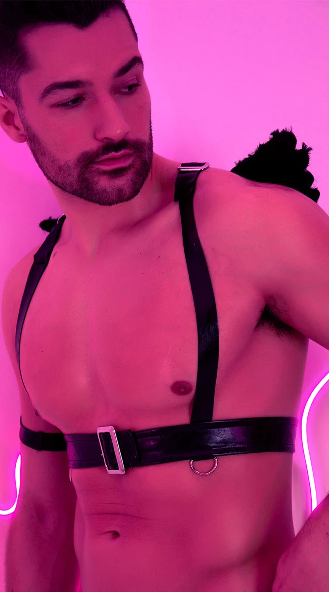 LEG AVENUE Furry Angel Wing Harness 7 LEG AVENUE Furry Angel Wing Harness - Image 5