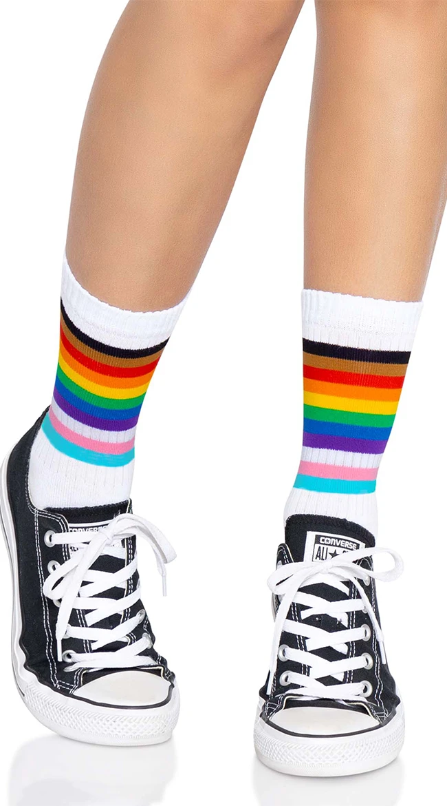 LEG AVENUE Pride Crew Socks 3 LEG AVENUE Pride Crew Socks