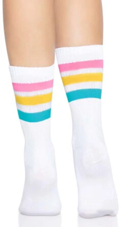 LEG AVENUE Pride Crew Socks 11 LEG AVENUE Pride Crew Socks -Playboy Store LA 3014 06 397