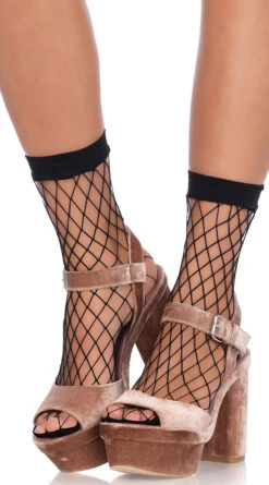LEG AVENUE Diamond Net Anklets