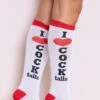 LEG AVENUE "I Love Cocktails" Knee High Socks
