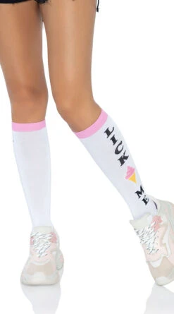 LEG AVENUE Lick Me Color Block Knee Socks 7 LEG AVENUE Lick Me Color Block Knee Socks -Playboy Store LA 5620 14 101 2021MAR27969