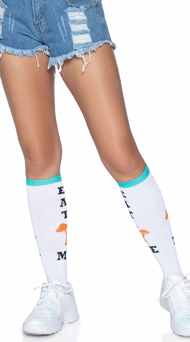 LEG AVENUE Eat Me Knee High Socks 4 LEG AVENUE Eat Me Knee High Socks - Image 2