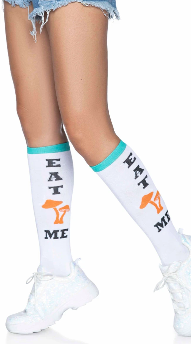 LEG AVENUE Eat Me Knee High Socks 3 LEG AVENUE Eat Me Knee High Socks