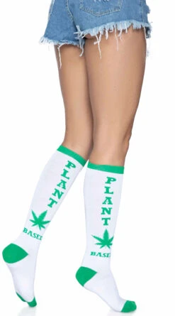 LEG AVENUE Plant Based Knee High Socks -Playboy Store LA 5625 05 203 2022APR47820