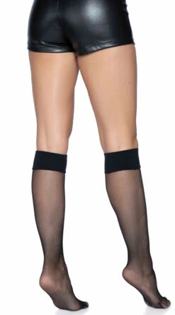 LEG AVENUE Micro Net Knee Socks -Playboy Store LA 5626 05 001 2022APR47820