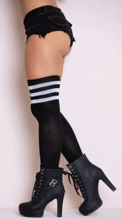 LEG AVENUE Athletic Ribbed Thigh Highs 23 LEG AVENUE Athletic Ribbed Thigh Highs -Playboy Store LA 6605 2 PS08072018