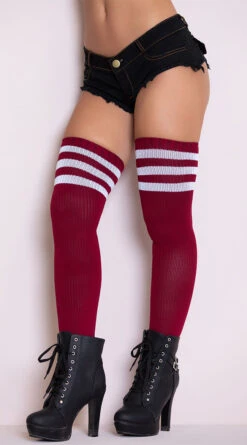LEG AVENUE Athletic Ribbed Thigh Highs 16 LEG AVENUE Athletic Ribbed Thigh Highs -Playboy Store LA 6605 3 PS08072018