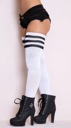 LEG AVENUE Athletic Ribbed Thigh Highs 15 LEG AVENUE Athletic Ribbed Thigh Highs -Playboy Store LA 6605 6 PS08072018