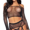 LEG AVENUE Don't Net It Crop Top Set 1 LEG AVENUE Don't Net It Crop Top Set -Playboy Store LA 81618 001 001 2020SEP25835