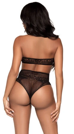 LEG AVENUE Dotted Net And Lace High Waisted Lingerie Set 7 LEG AVENUE Dotted Net And Lace High Waisted Lingerie Set -Playboy Store LA 81646 02 001 2022APR47820