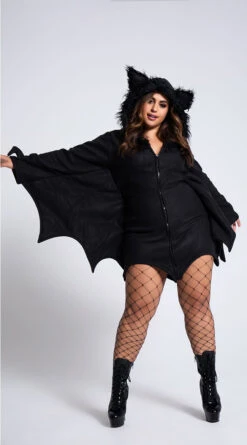 LEG AVENUE Plus Size Fleece Bat Costume -Playboy Store LA 85311X BAT 23 PS07312020 EDS 2020HALLOWEEN