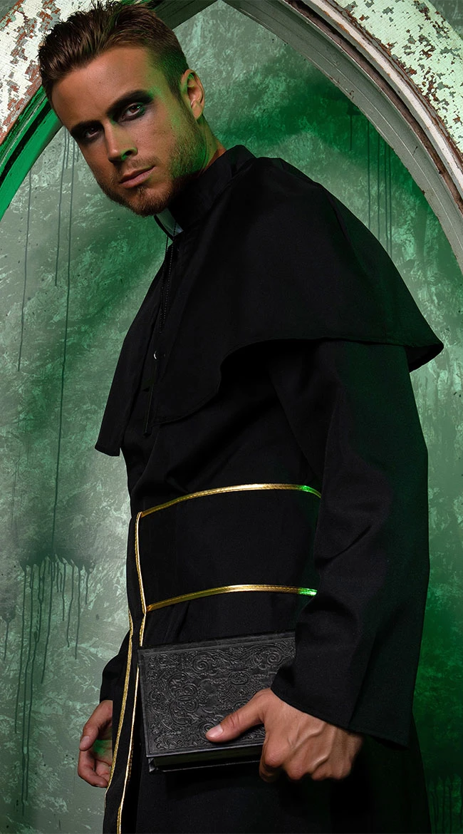 LEG AVENUE Men's Heavenly Priest Costume 4 LEG AVENUE Men's Heavenly Priest Costume - Image 2