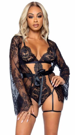 LEG AVENUE Power Play Teddy Set