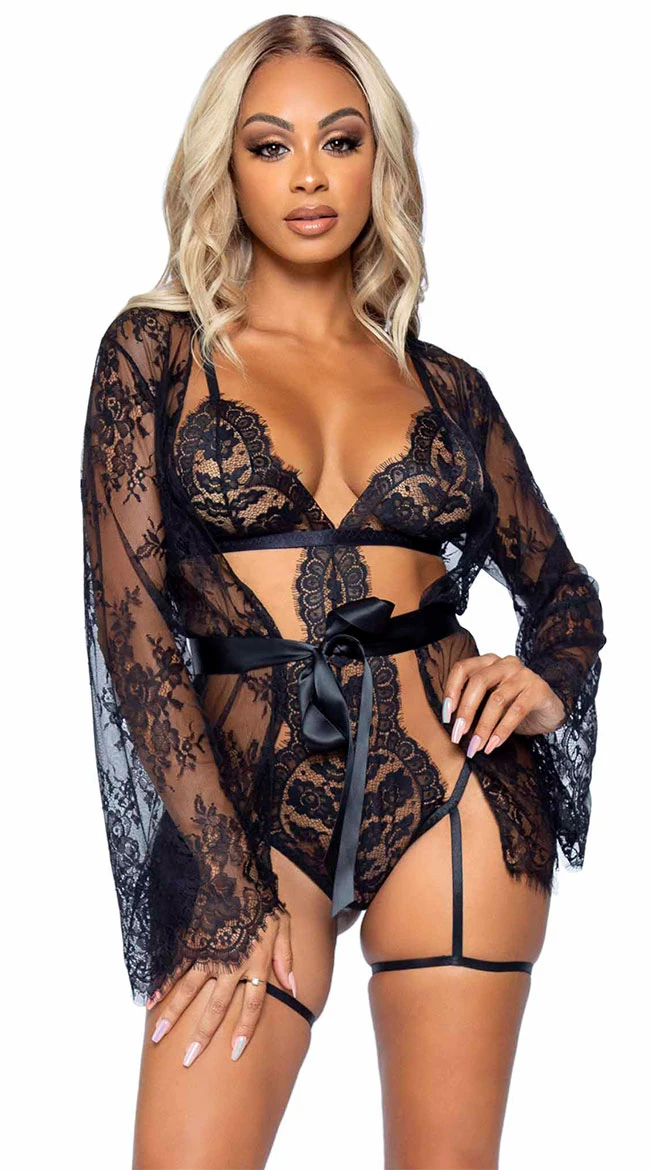 LEG AVENUE Power Play Teddy Set 3 LEG AVENUE Power Play Teddy Set