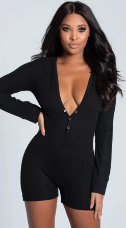 LEG AVENUE Love Me Long Johns Romper 28 LEG AVENUE Love Me Long Johns Romper -Playboy Store LA 86649 BLACK PS11062019 2