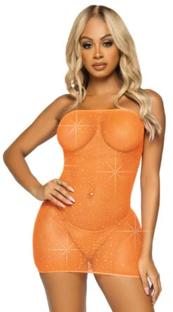 LEG AVENUE Crystalized Fishnet Convertible Tube Dress 18 LEG AVENUE Crystalized Fishnet Convertible Tube Dress -Playboy Store LA 86797 001 089 2022APR47820