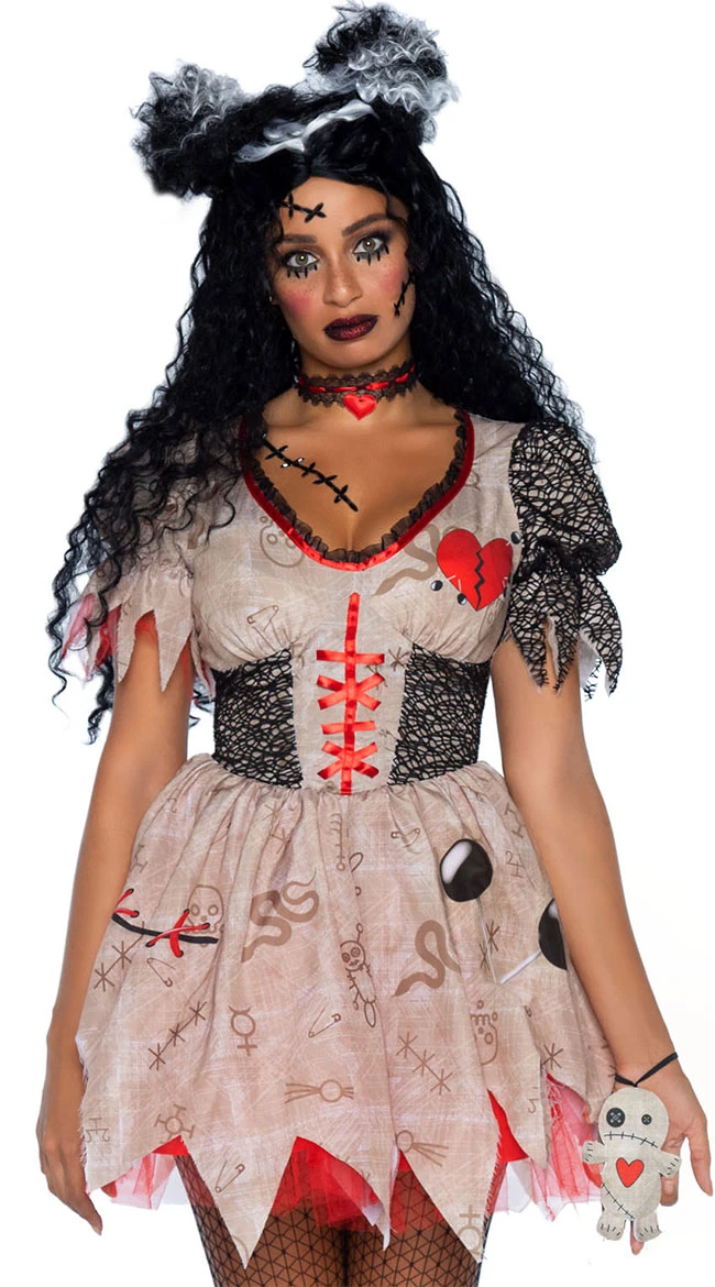 LEG AVENUE Deadly Voodoo Doll Costume 3 LEG AVENUE Deadly Voodoo Doll Costume