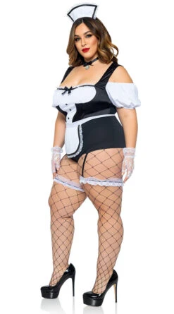 LEG AVENUE Plus Size Foxy Frenchie Costume -Playboy Store LA 87085X 04 007 2021HALLOWEN