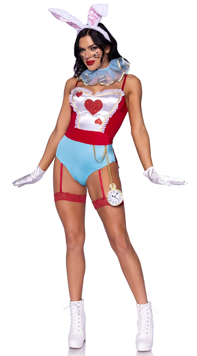 LEG AVENUE White Rabbit Costume 3 LEG AVENUE White Rabbit Costume