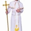 LEG AVENUE Men's White And Gold Pope Costume