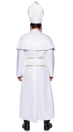 LEG AVENUE Men's White And Gold Pope Costume -Playboy Store LA 87149 02 139 2022MAY48084