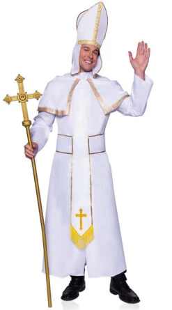 LEG AVENUE Men's White And Gold Pope Costume -Playboy Store LA 87149 03 139 2022MAY48084