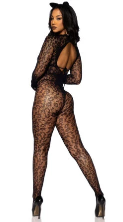 LEG AVENUE Gloved Leopard Net Bodystocking 9 LEG AVENUE Gloved Leopard Net Bodystocking -Playboy Store LA 89891 02 001 2022MAY48084
