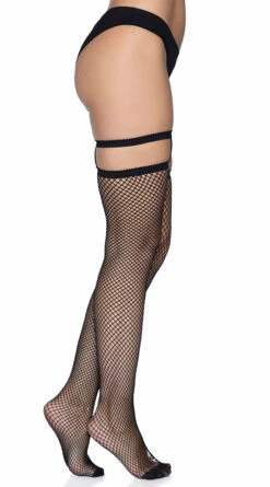 LEG AVENUE Garter Topped Fishnet Thigh High Stockings 13 LEG AVENUE Garter Topped Fishnet Thigh High Stockings -Playboy Store LA 9701 05 001 2022APR47820