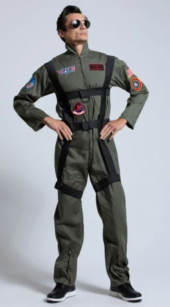 LEG AVENUE Men's Top Gun Paratrooper Costume