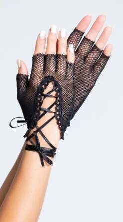 MUSIC LEGS Lace Up Gloves