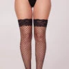 MUSIC LEGS Diamond Net Thigh High With Lace Top 2 MUSIC LEGS Diamond Net Thigh High With Lace Top -Playboy Store ML 4931 BLACK 0760 Yandy PS08102022