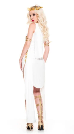 MUSIC LEGS Enchanting Goddess Costume 8 MUSIC LEGS Enchanting Goddess Costume -Playboy Store ML 71017 White back 2019Halloween
