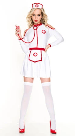MUSIC LEGS Hot Shot Nurse Costume -Playboy Store ML 71054 front3 2020HALLOWEEN