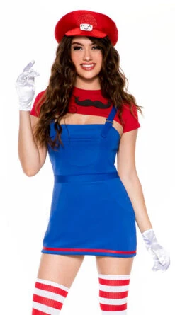MUSIC LEGS Game Over Plumber Costume