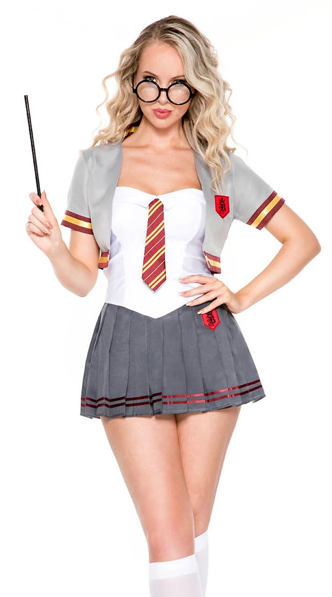 MUSIC LEGS Courageous Wizard Student Costume 5 MUSIC LEGS Courageous Wizard Student Costume - Image 3