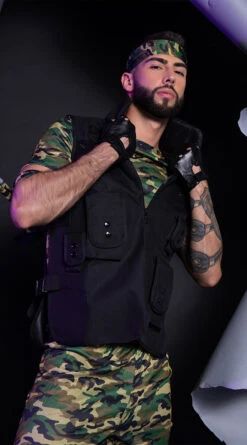 MUSIC LEGS Men's Army Salute Costume -Playboy Store ML 76649 2 EDS YANDY 2021HALLOWEEN